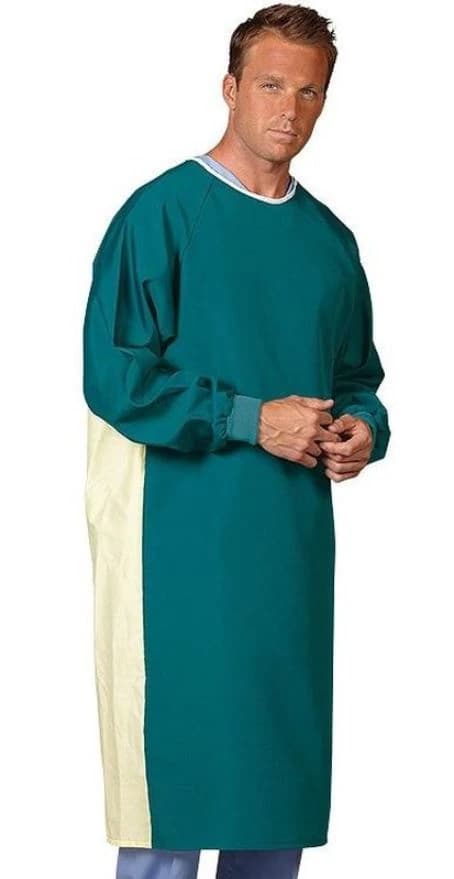 Fashion Seal All-Barrier Patient Gown, Adult Unisex, Large, Blue Mist, 48.5 in Long Sleeves, Each - Gown Precaution Unisex Misty - Image 1