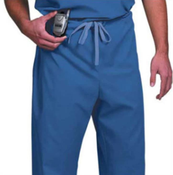 Fashion Seal Unisex Drawstring Scrub Pant, X-Small, Blueberry, 65% Polyester / 35% Cotton, 1 Pocket, Style 78825 - Scrub Pant Unisex Drawstring - Image 1