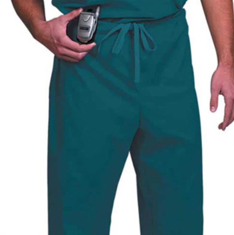 Fashion Seal Unisex Drawstring Scrub Pant, Dark Teal, X-Small, 1 Pocket, 78834 - Scrub Pant Unisex Drawstring - Image 1