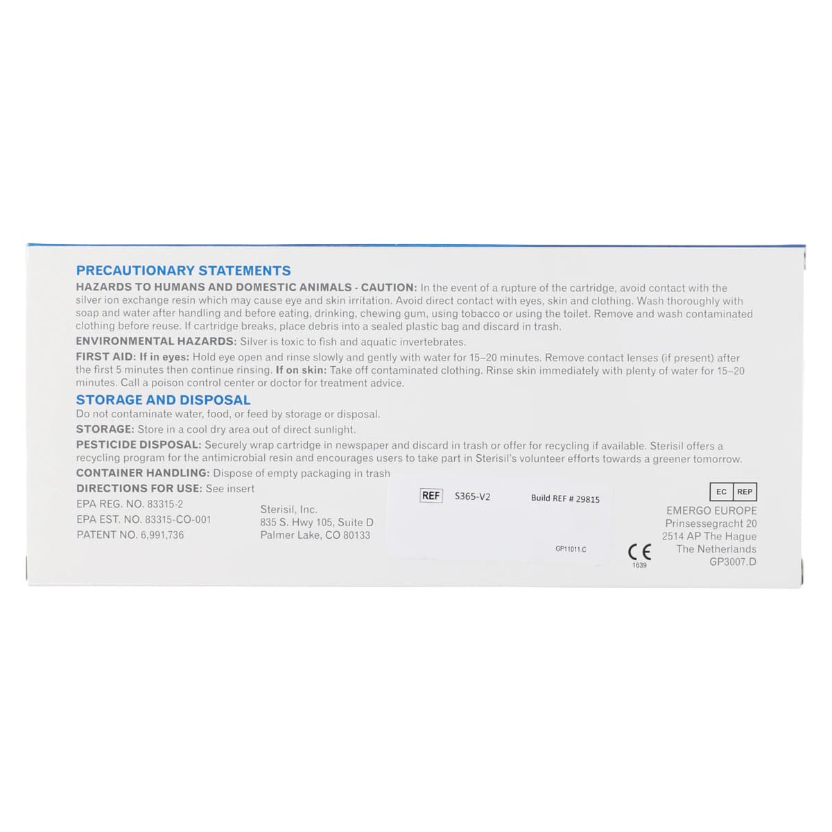 Sterisil 365-Day Straw Waterline Treatment Cartridge for Distilled Water, 1/Pk, S365 thumbnail 9