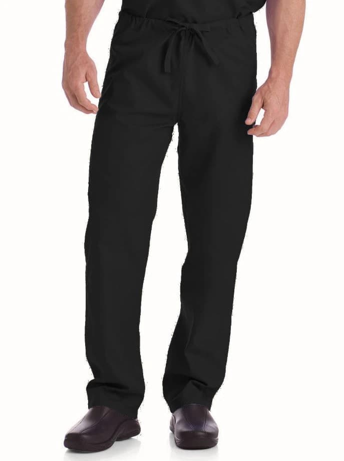 Landau Uniforms Scrub Pant Reversible Unisex, Black, 65% Polyester/35% Cotton, X-Large, 7602 - Scrub Pant Reversible Unisex - Image 1