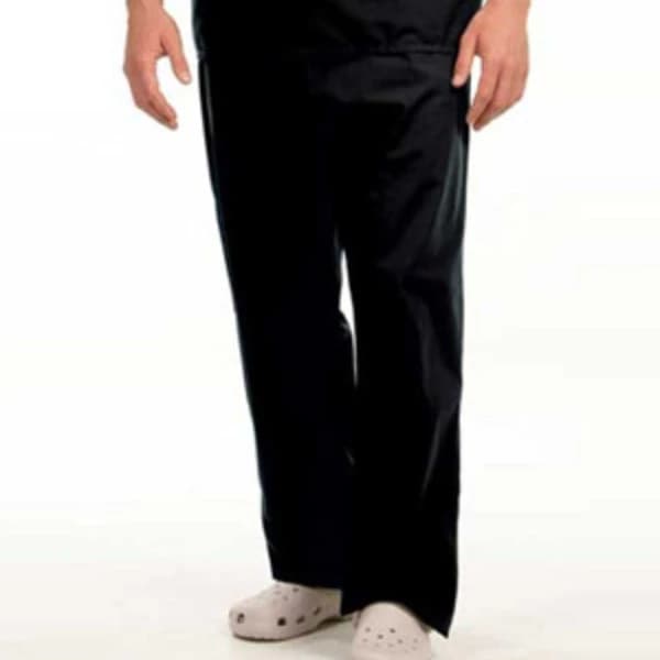 Fashion Seal Scrub Pant, Unisex, Drawstring, Small, Black, 78829 - Scrub Pant Unisex Drawstring - Image 1