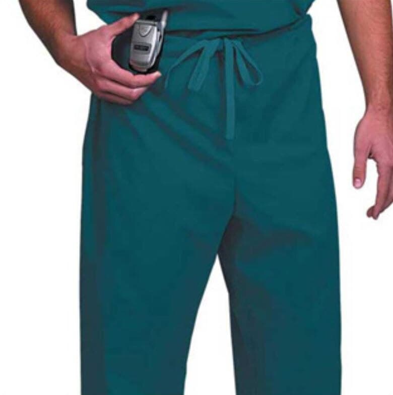 Fashion Seal Healthcare® Unisex Fashion Scrub Pants, 65/35 Fashion Poplin®, Dark Teal, Medium, Drawstring, 1 Pocket, 78834 - Fashion Seal Healthcare® Unisex Fashion Scrub Pants – 65/35 Fashion Poplin®, Dark Teal - Medium - Image 1