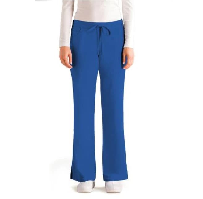 Grey's Anatomy Scrub Pant, 5 Pocket, Tie-Front, Women's, X-Large, Royal Blue, 77% Polyester/23% Rayon, 4232 - Scrub Pant 5 Pkt Tie-Fr - Image 1