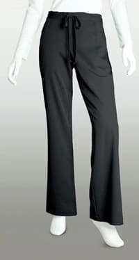 Grey's Anatomy Scrub Pant, 5 Pocket Tie-Front, Petite, X-Small, Black, Women's, 4232 - Scrub Pant 5 Pkt Tie-Fr Petite - Image 1