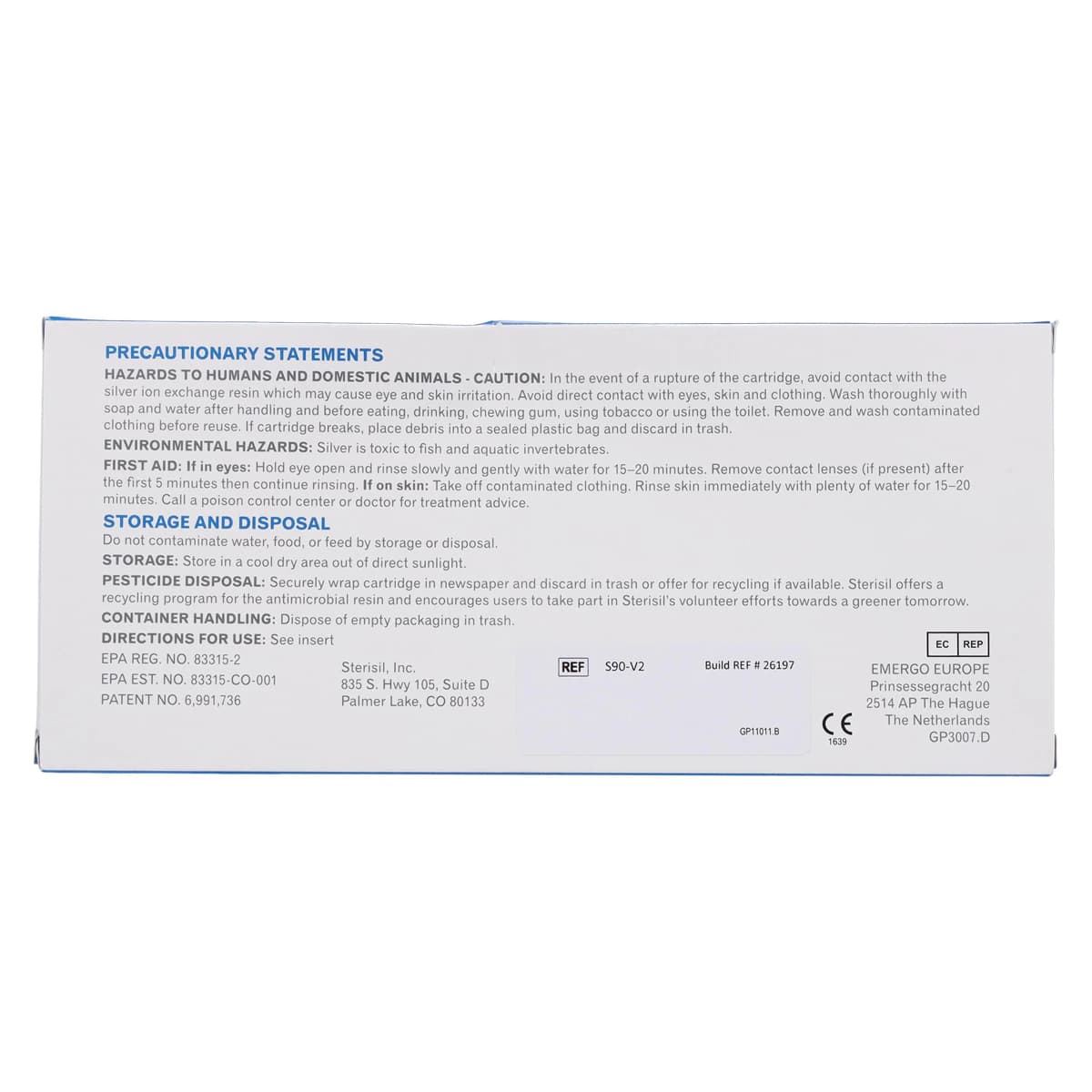 Sterisil Straw 90-Day Waterline Treatment Cartridge for Distilled Water, CS-S90 thumbnail 7