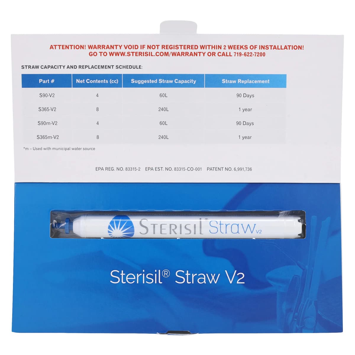 Sterisil Straw 90-Day Waterline Treatment Cartridge for Distilled Water, CS-S90 thumbnail 3