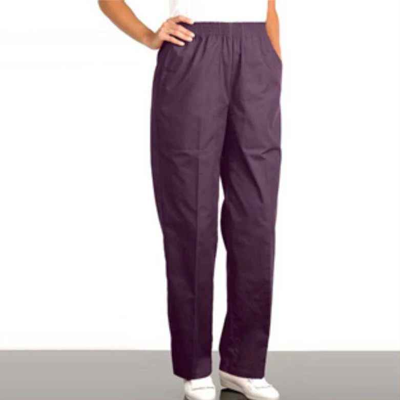Fashion Seal Healthcare® Ladies' Fashion Pants, 65/35 Fashion Poplin® - Eggplant, Large - Fashion Seal Healthcare® Ladies’ Fashion Pants, 65/35 Fashion Poplin® - Eggplant, Large - Image 1
