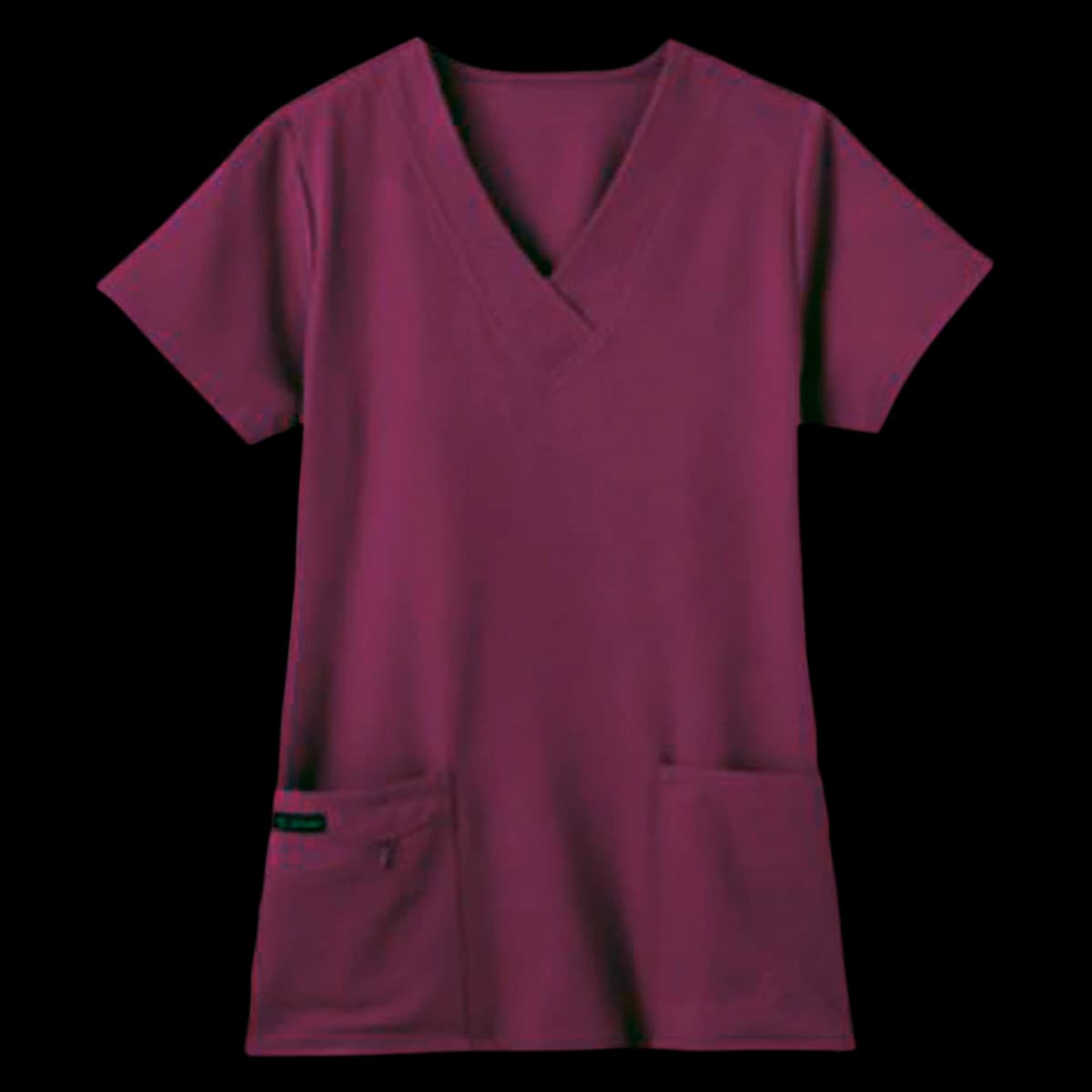 Jockey Scrub Top Banded V-Neck 3 Pocket, Women's, 2X Large, Plum, 72% Polyester/21% Rayon/7% Spandex, 2206 - Scrub Top Banded V-Neck 3 Pkt - Image 1