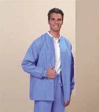 Fashion Seal Healthcare® Unisex Warm-Up Jacket, Ciel Blue, Extra Large, Snap Front, 2 Pockets, 6722 - Fashion Seal Healthcare® Unisex Warm Up Jacket - Extra Large, Ceil Blue - Image 1