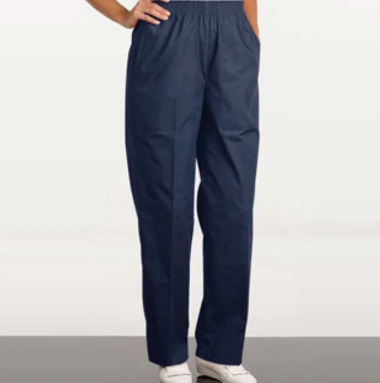 Fashion Seal Healthcare® Ladies' Fashion Pants, 65/35 Fashion Poplin®, Navy, Small, 2 Pockets, 1/Pkg - Fashion Seal Healthcare® Ladies’ Fashion Pants, 65/35 Fashion Poplin® - Navy, Small - Image 1