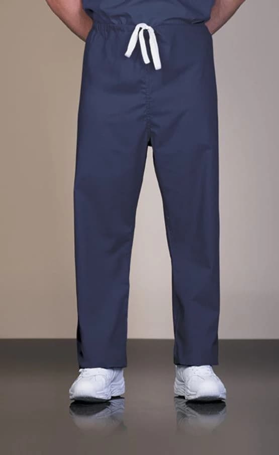 Fashion Seal Scrub Pants, X-Long, Navy, Unisex, 1 Pocket, Drawstring, 55% Cotton/45% Polyester - Scrub Pants X-Long Navy - Image 1