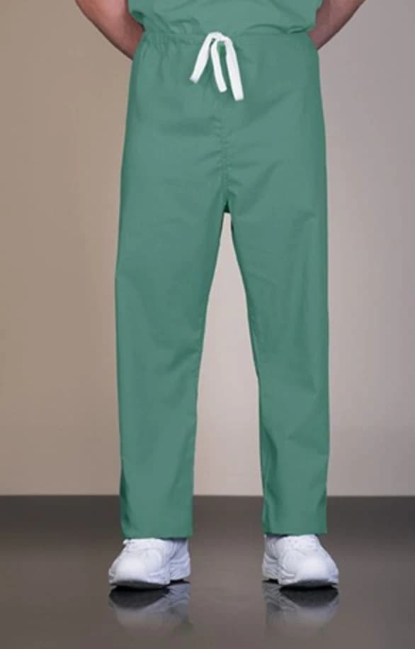 Fashion Seal Scrub Pants, Jade Green, Large, Unisex, 1 Pocket, Drawstring, Reusable - Scrub Pants Jade Large - Image 1