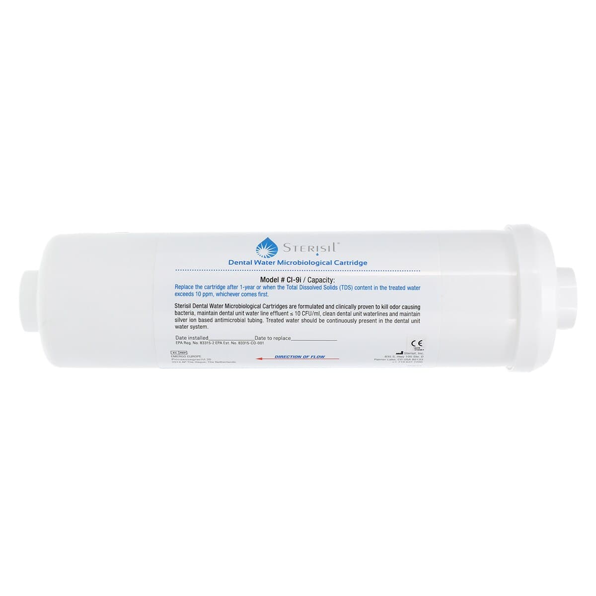 Sterisil® Inline Cartridge CI-9i, 10-1/8" L x 2.5" D, Each thumbnail 2