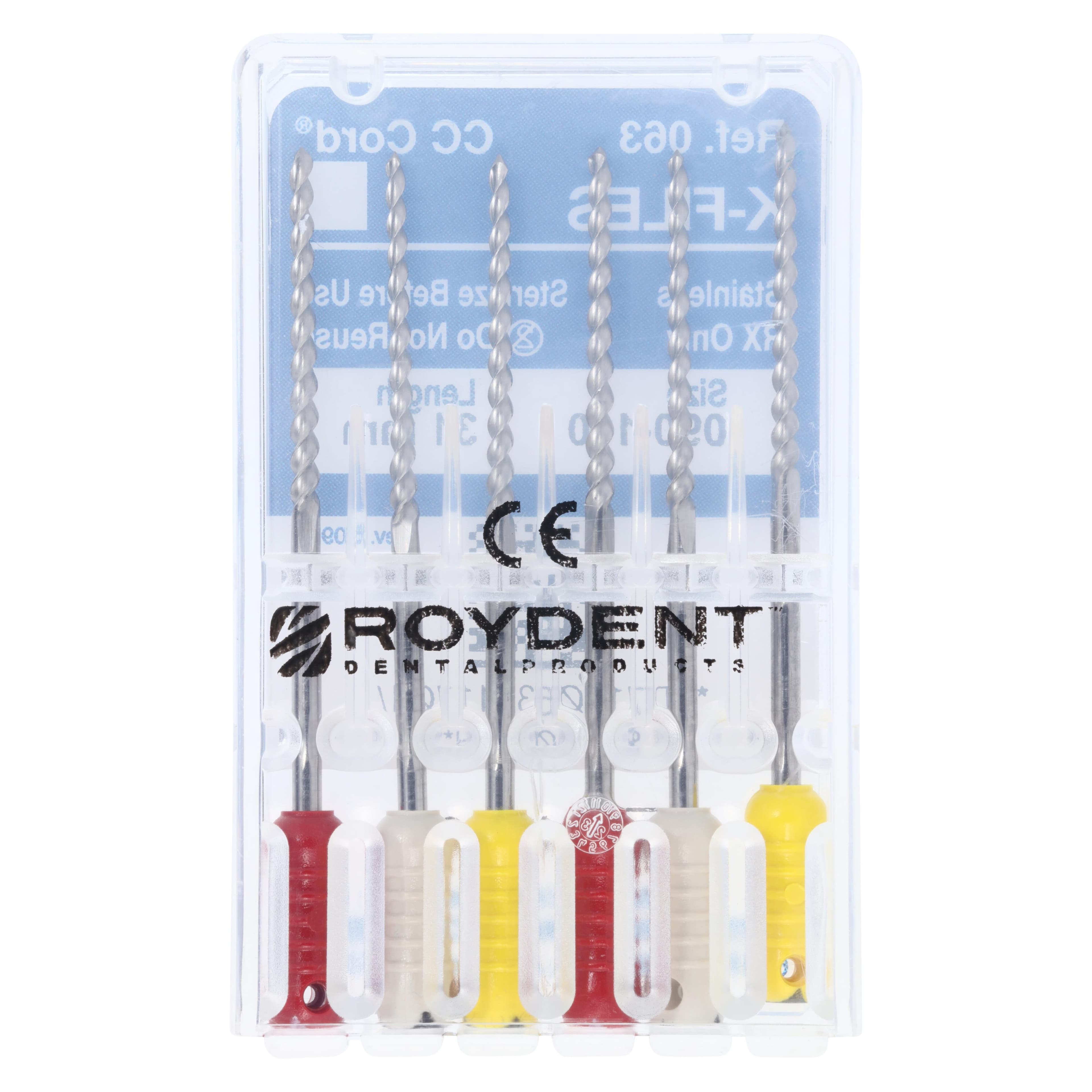 Roydent K-Type Files, 31mm, Assorted #90-110, 6/Pack, 06331170R thumbnail 6