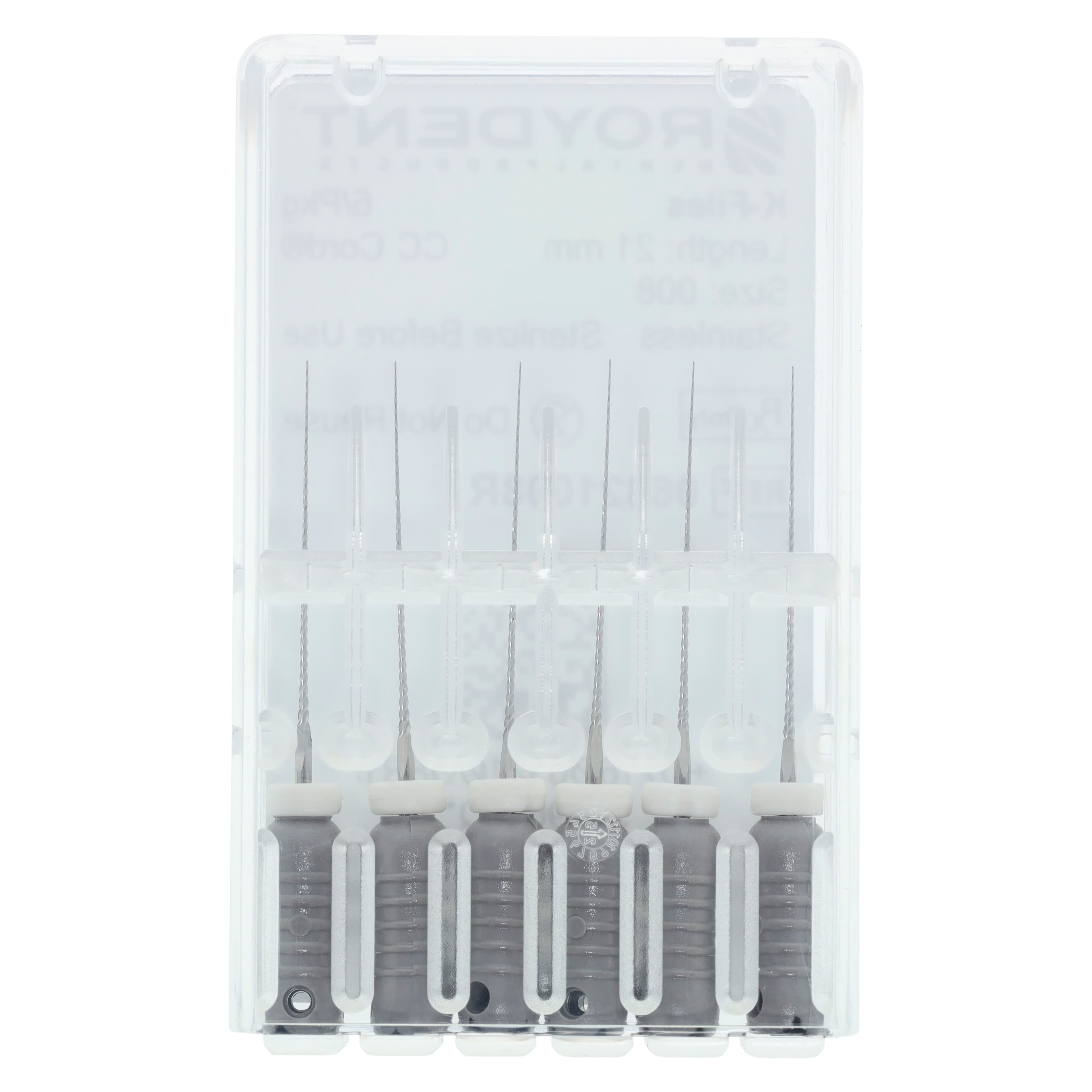 Roydent K-Type Files, #08 (Gray), 21mm, Pack of 6, 06321008R thumbnail 4