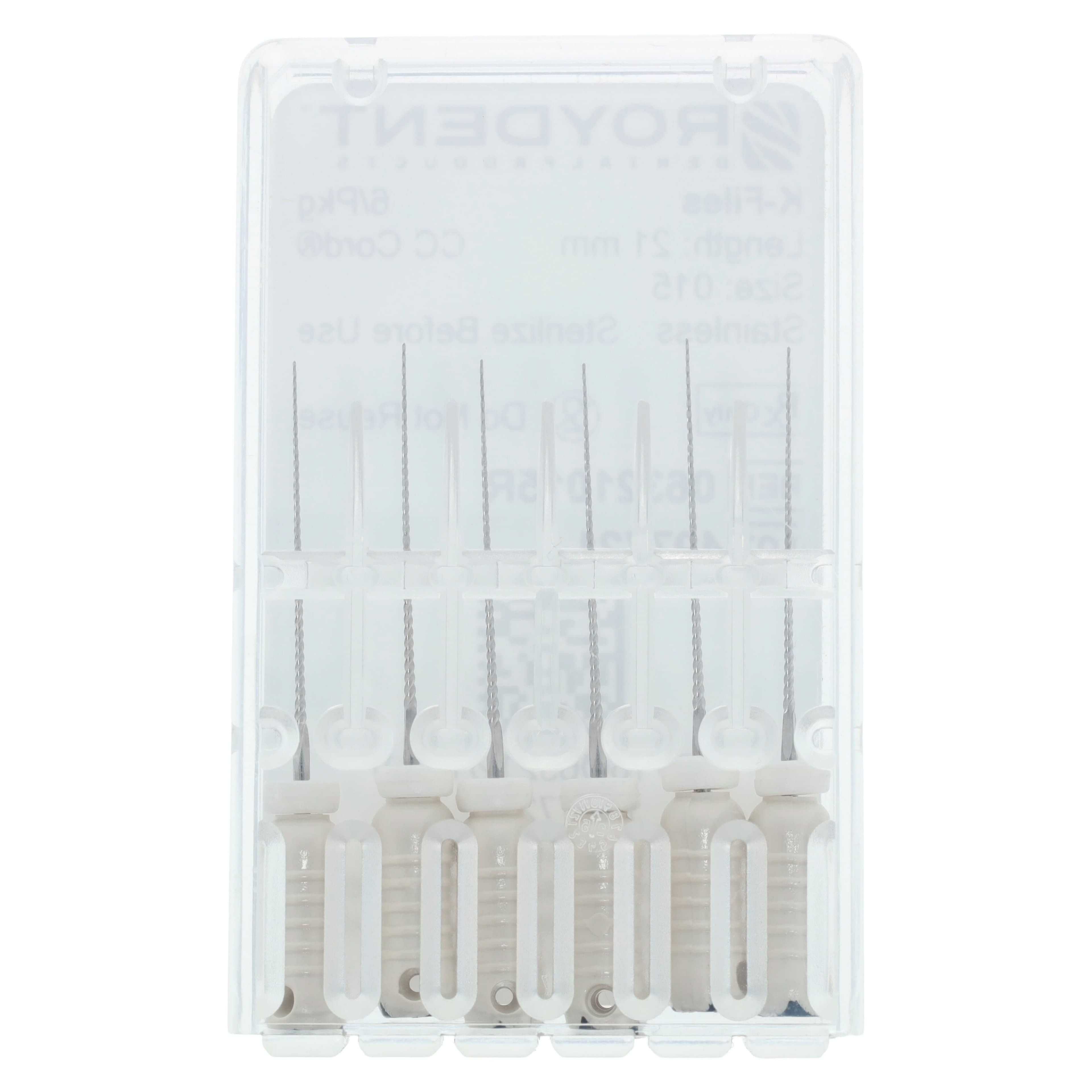 Roydent K-Type Files, #15 (White), 21mm, Pack of 6, 06321015R thumbnail 5