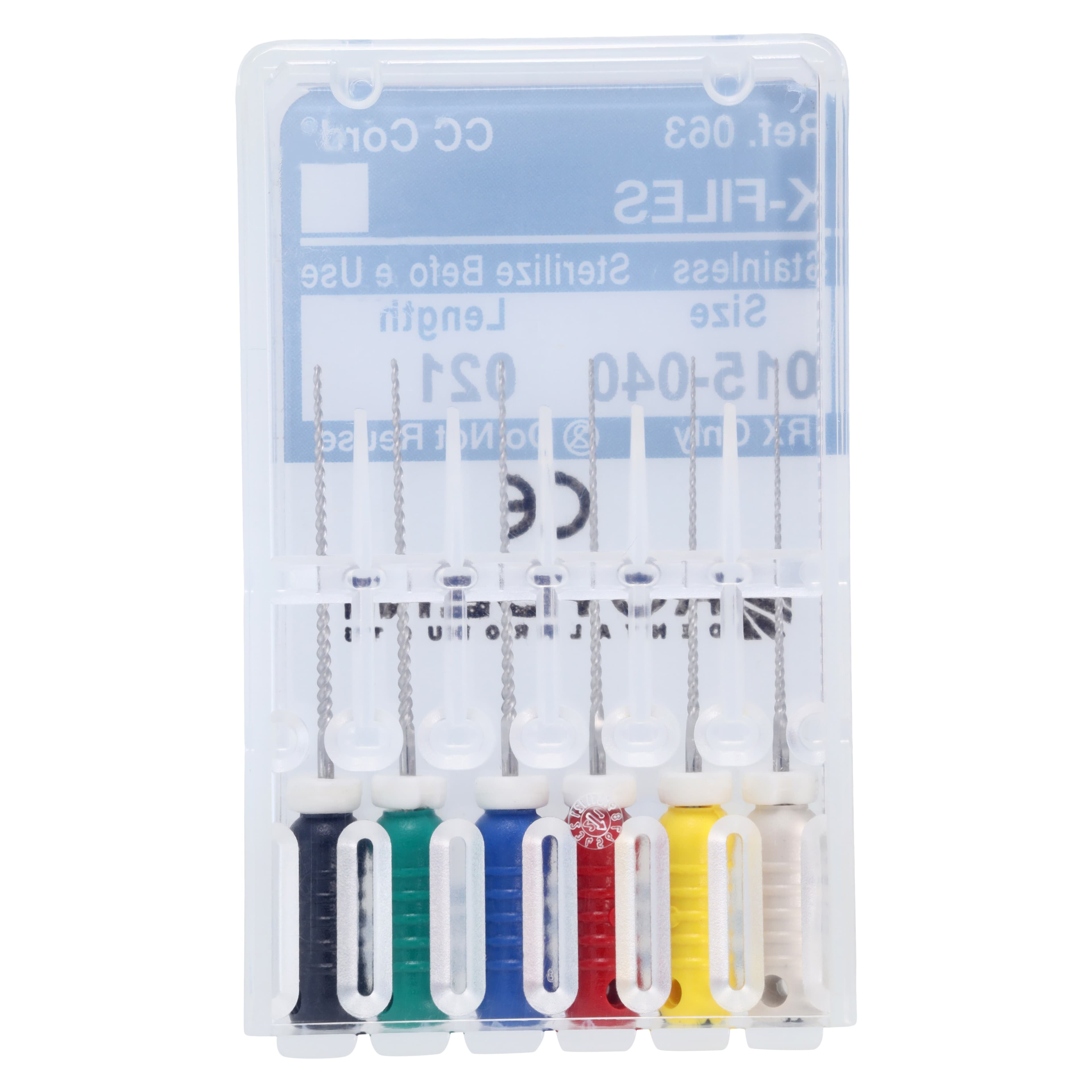 Roydent K-Type Files, Assorted #15-40, 21mm, Pack of 6, 06321160R thumbnail 2