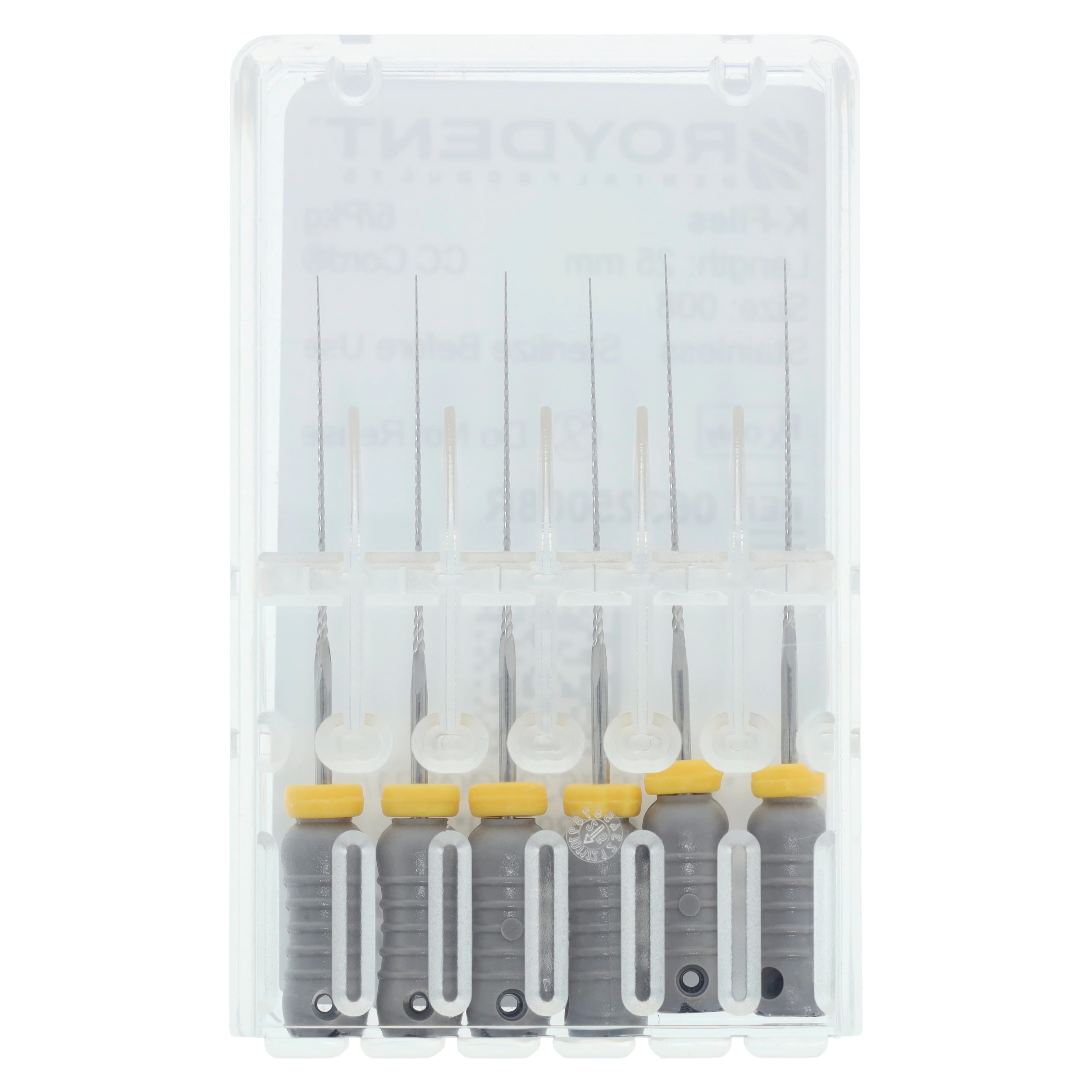 Roydent K-Type Files, #08 (Gray), 25mm, Pack of 6, 06325008R thumbnail 5