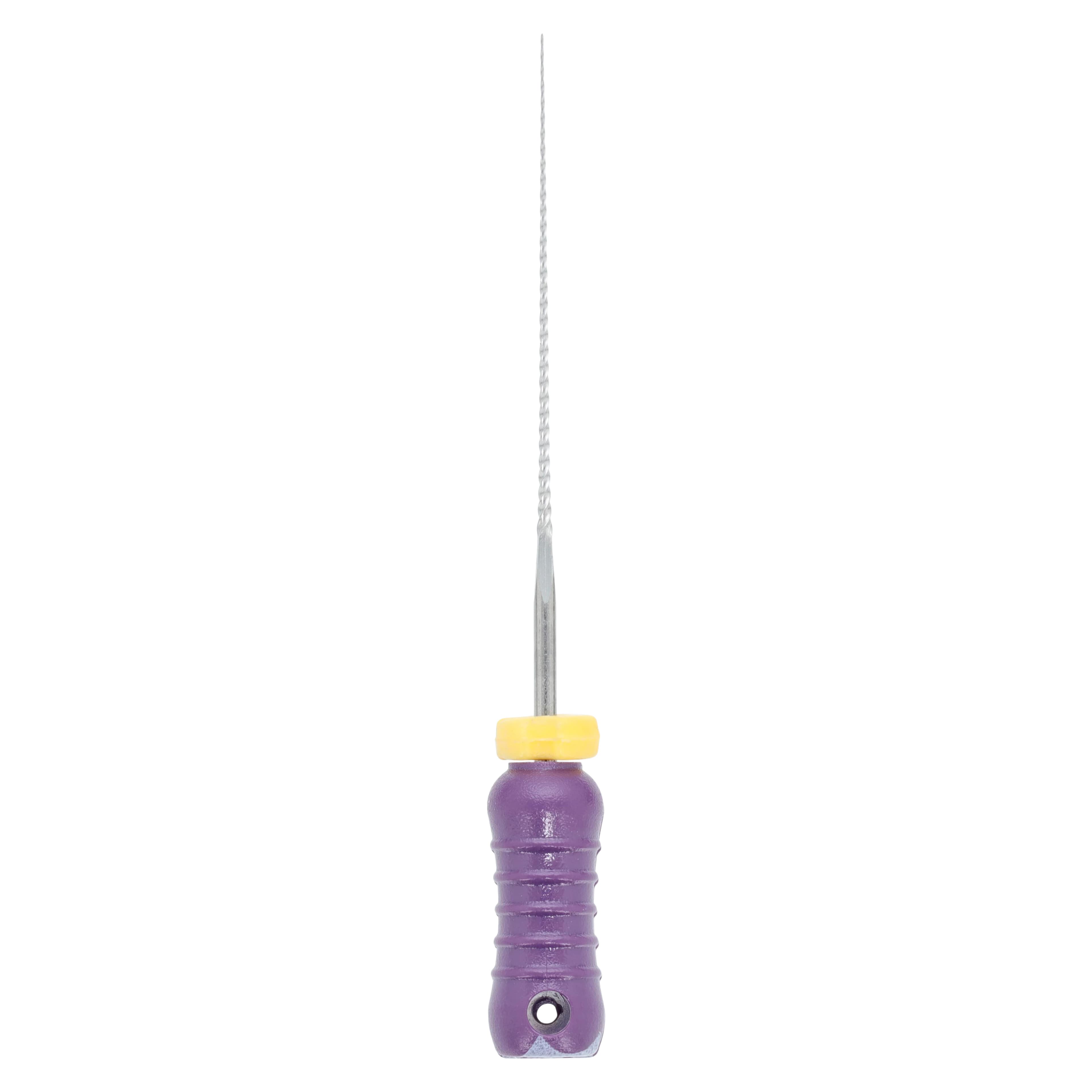 Roydent K-Type Files, Size #10, 25mm, Stainless Steel, Color-Coded Purple, 6/Pack, 06325010R - #10 Purple Roydent K-Files 25mm Pack of 6 - Image 1