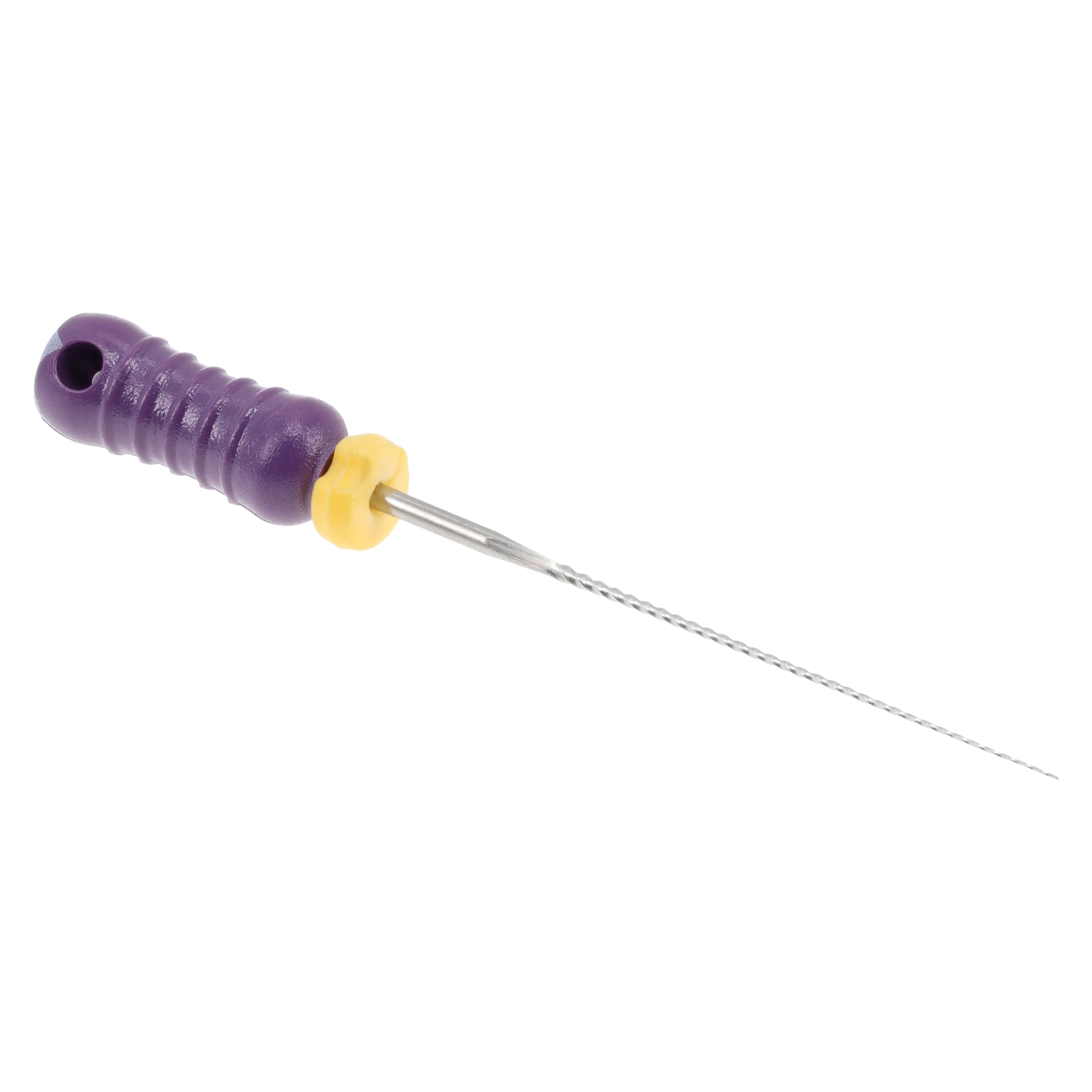 Roydent K-Type Files, Size #10, 25mm, Stainless Steel, Color-Coded Purple, 6/Pack, 06325010R thumbnail 4