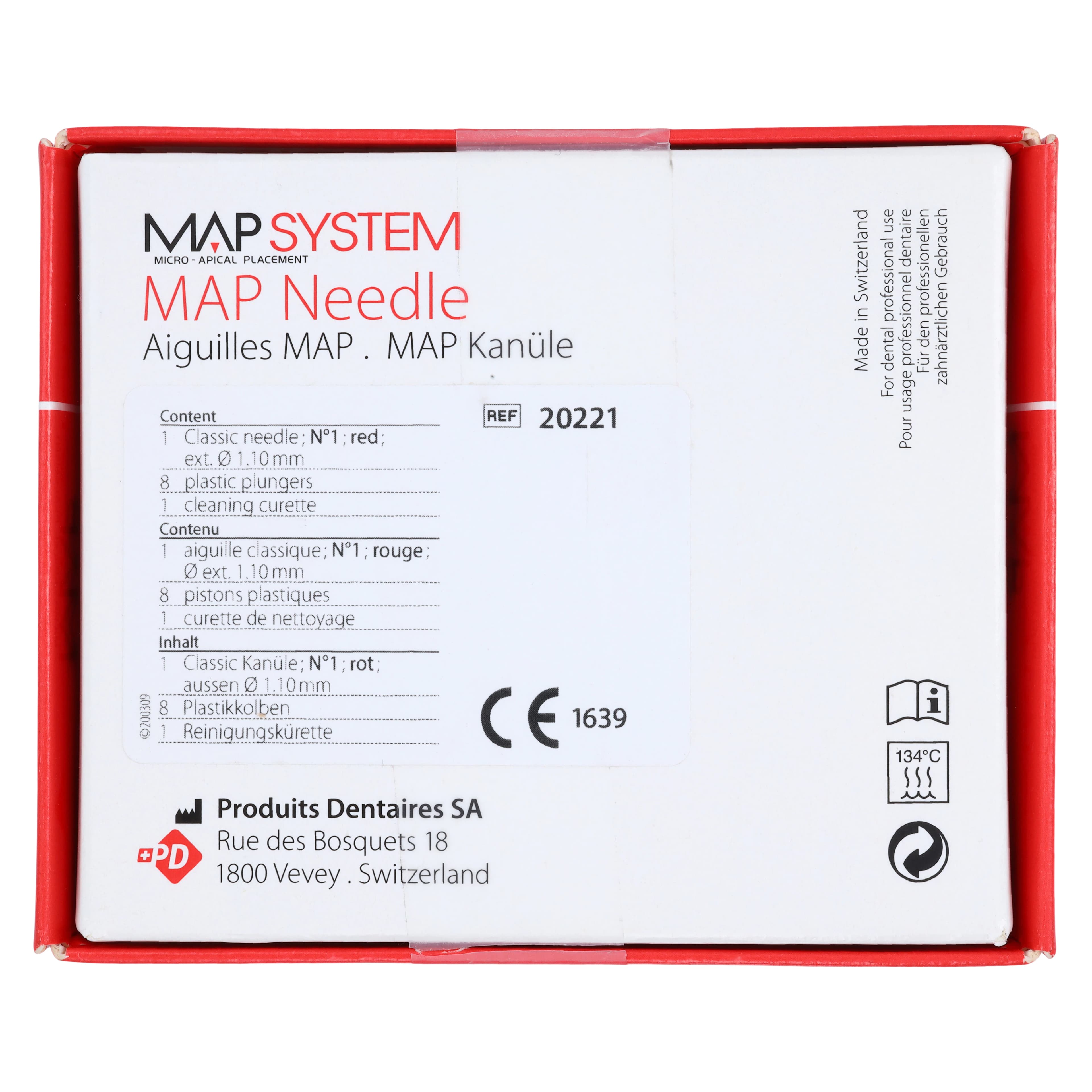 Dentsply MAP System Curved Needle, Red, 1.1mm, Nickel Titanium thumbnail 5