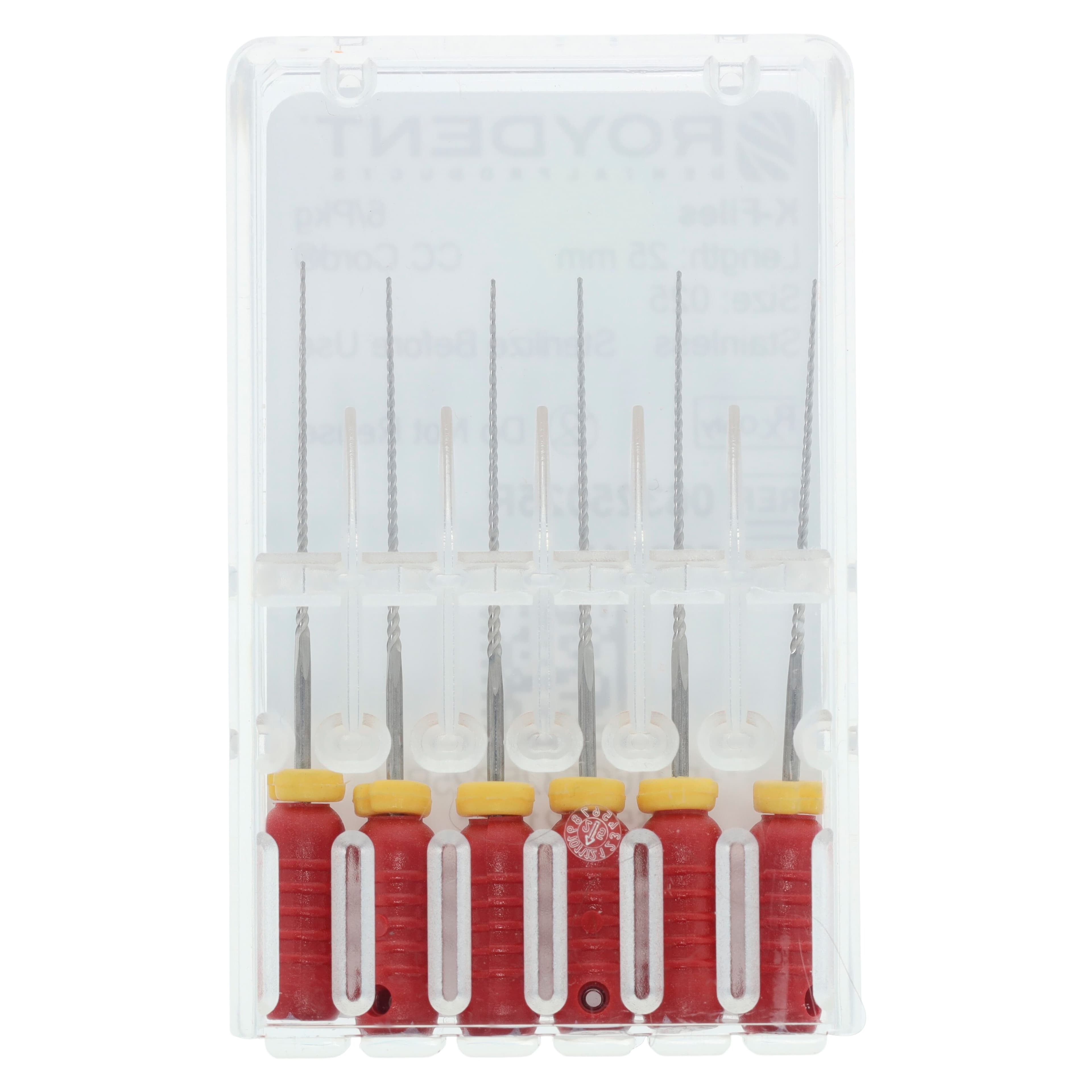 Roydent K-Type Files #25, 25mm, Pack of 6, Red, 06325025R thumbnail 5