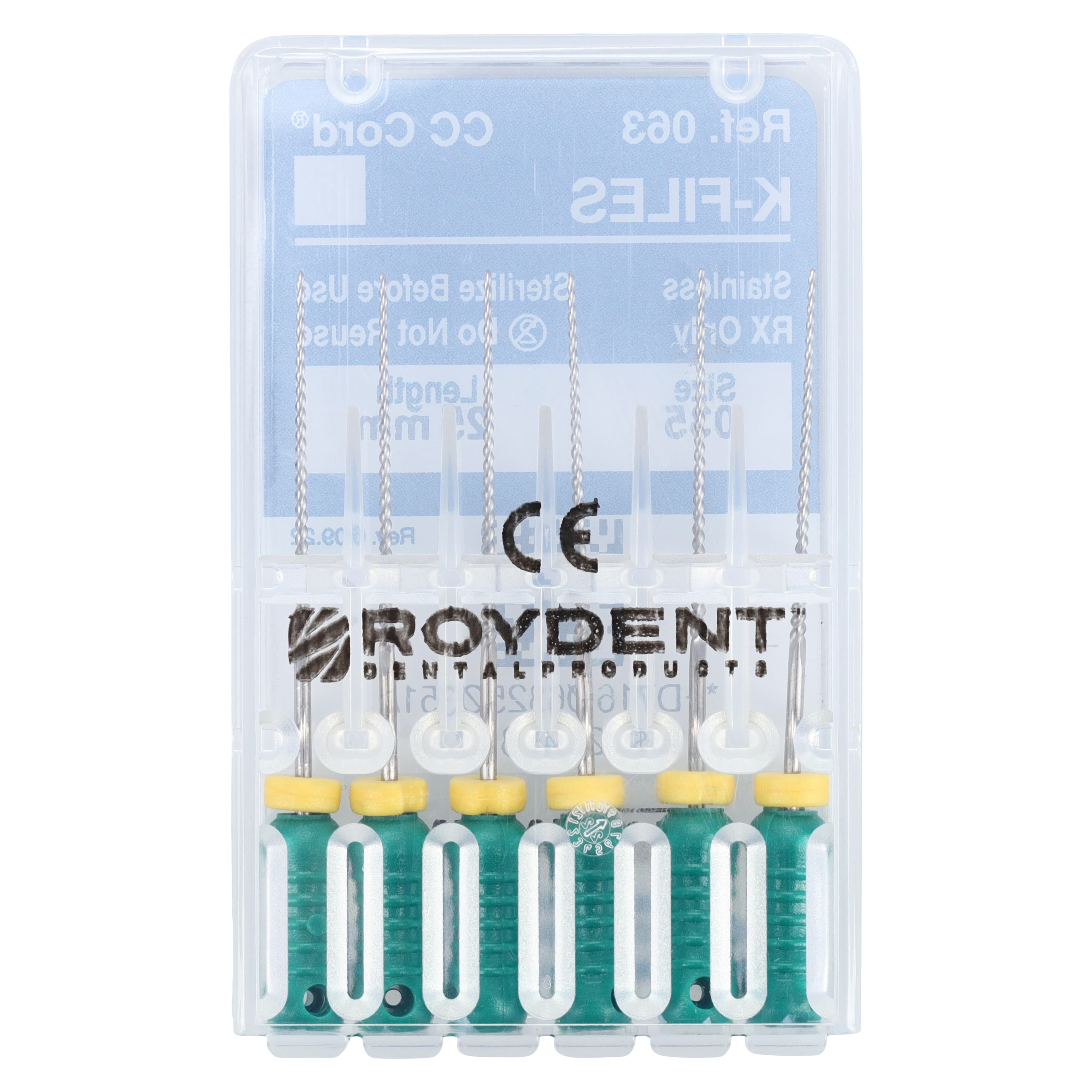 Roydent K-Type Files #35 (Green), 25mm, Pack of 6, 06325035R thumbnail 2