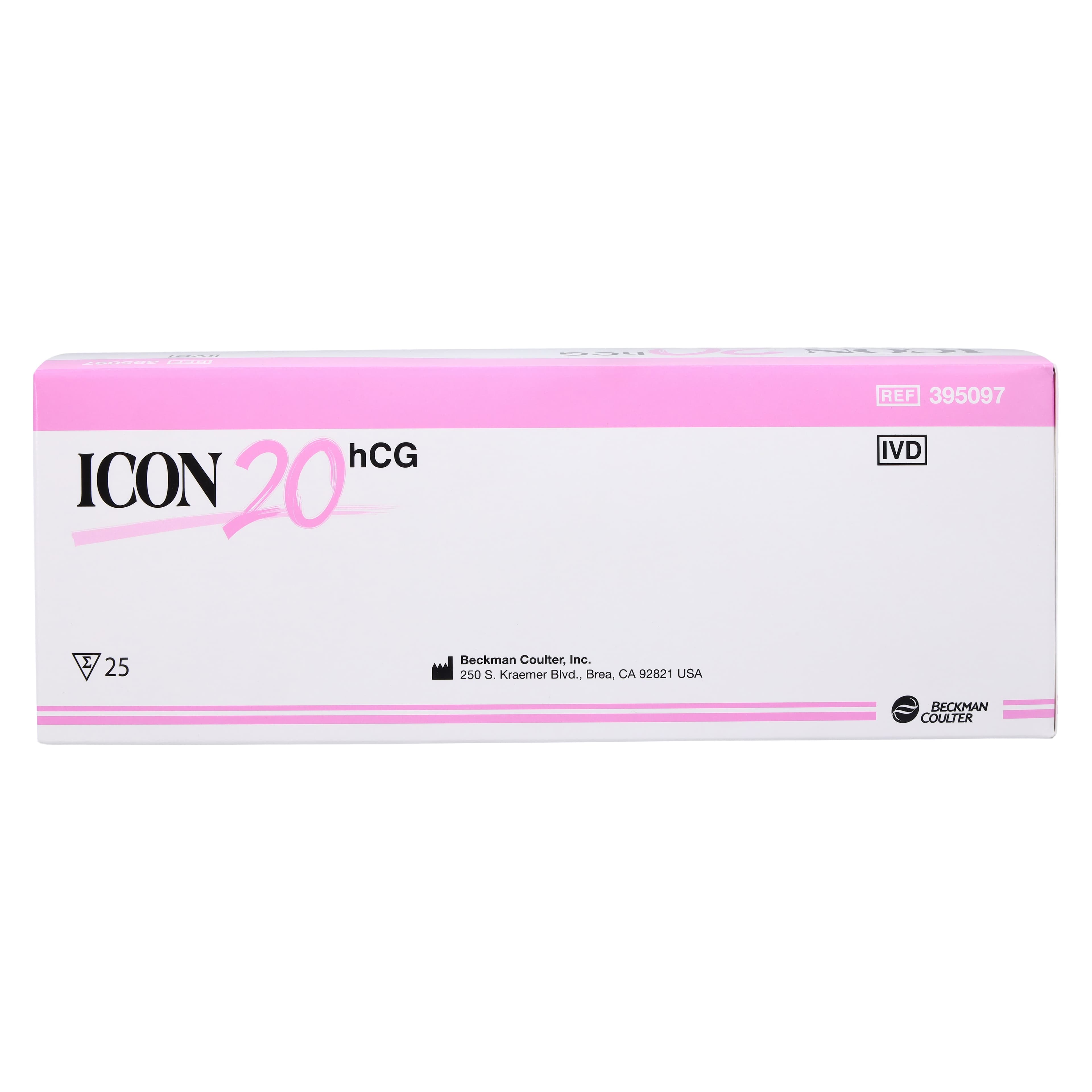 Beckman Coulter Icon 20 hCG Cassette Test, CLIA Waived for Urine / Moderate for Serum, with Dropper, Box thumbnail 5