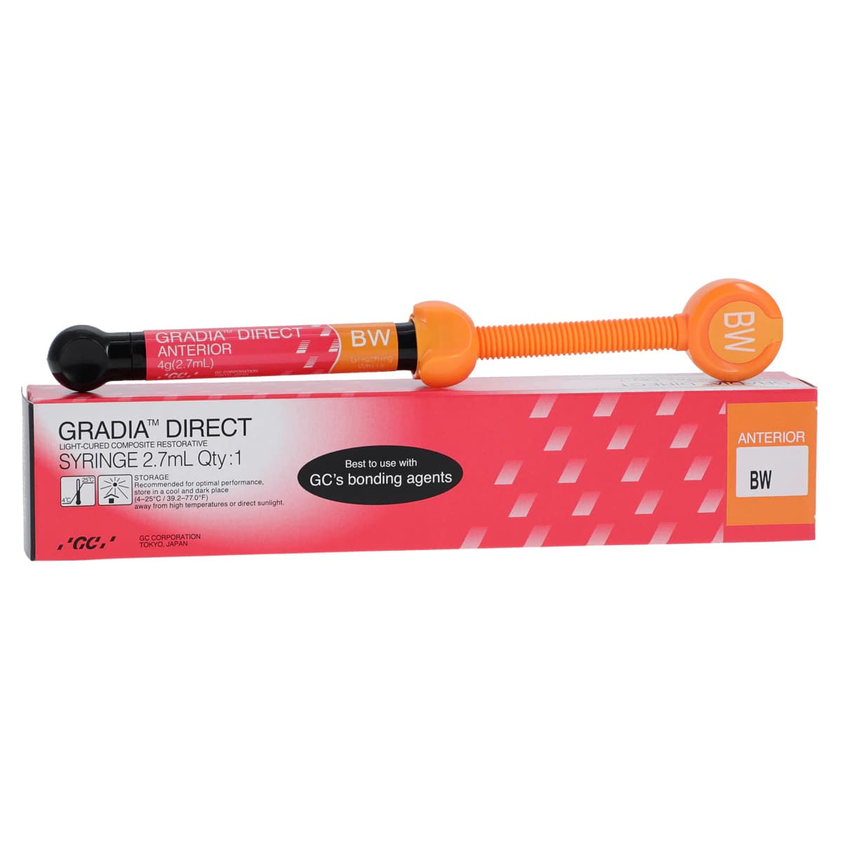 GRADIA DIRECT Syringe Refill, BW (Bleach White), 2.7 mL/4 g, #002050 - GRADIA DIRECT Syringe Refill - Image 1