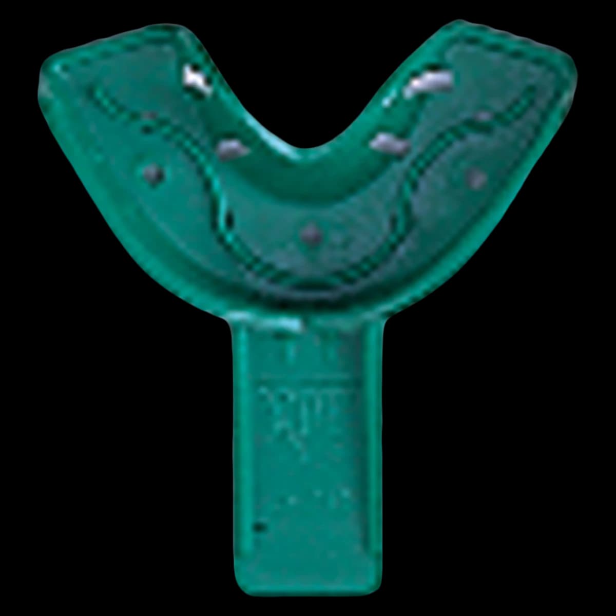 COE Spacer Disposable Impression Trays #32D Anterior, Perforated, Green, 12/Bag, 253212 - MASTER PAK #32D SPACER TRAY PRF - Image 1