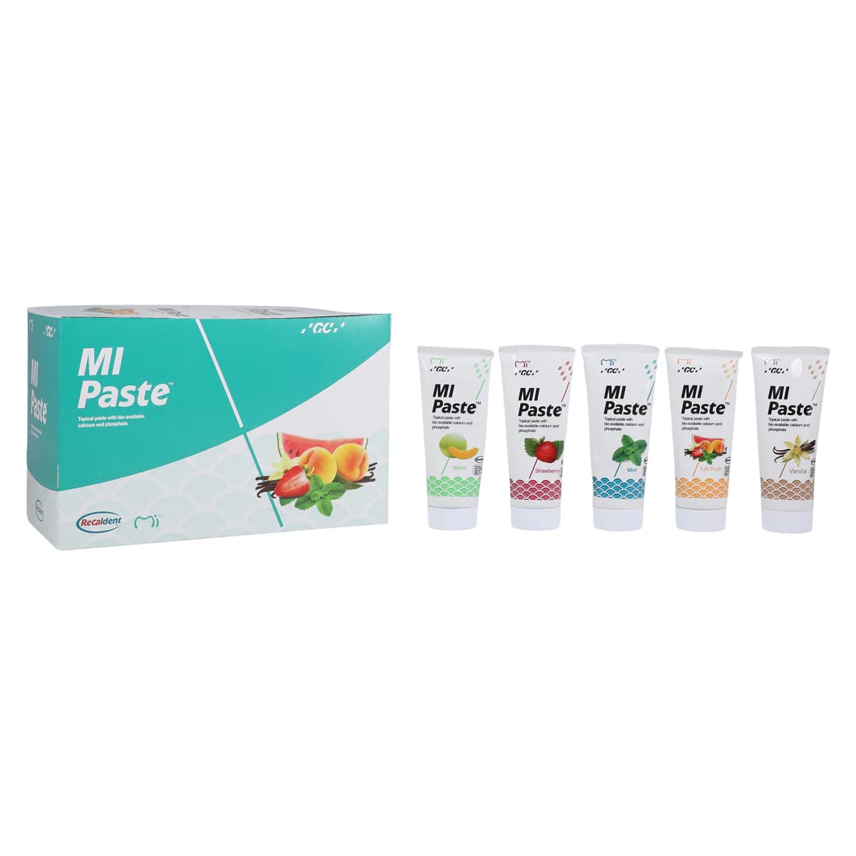 MI Paste Topical Tooth Creme, Assorted Flavors, 40 g Tubes, 10/Box, 422265 thumbnail 2