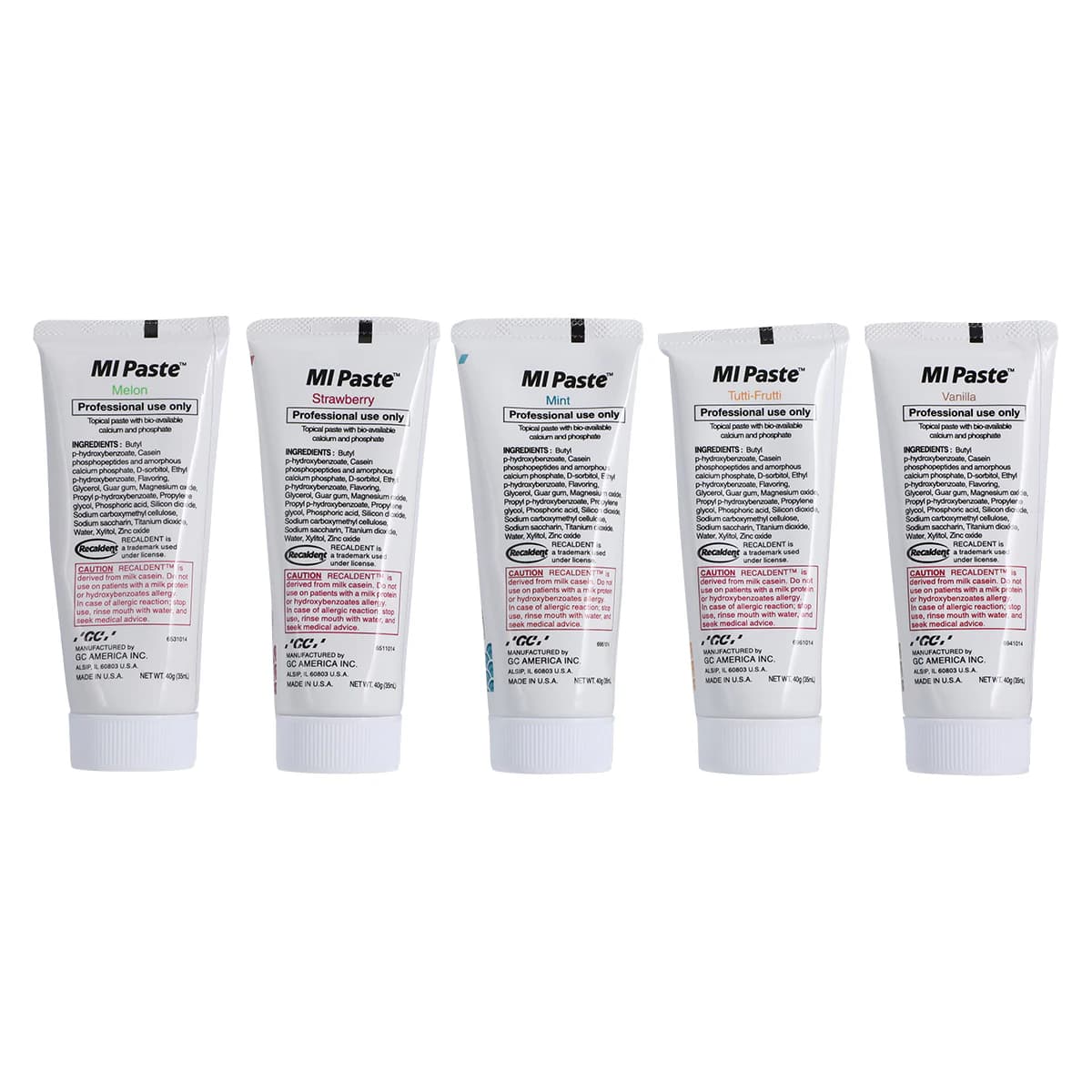 MI Paste Topical Tooth Creme, Assorted Flavors, 40 g Tubes, 10/Box, 422265 thumbnail 4
