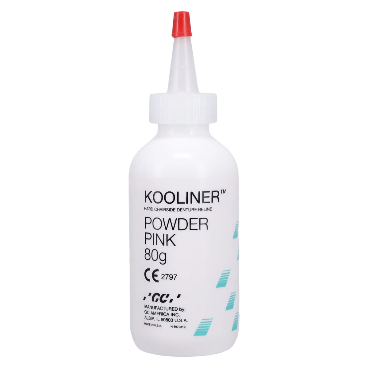 GC America Kooliner Hard Chairside Denture Reline Material, Powder Refill, 3 oz (80 g), Pink, 1/Bottle, 345002 thumbnail 3