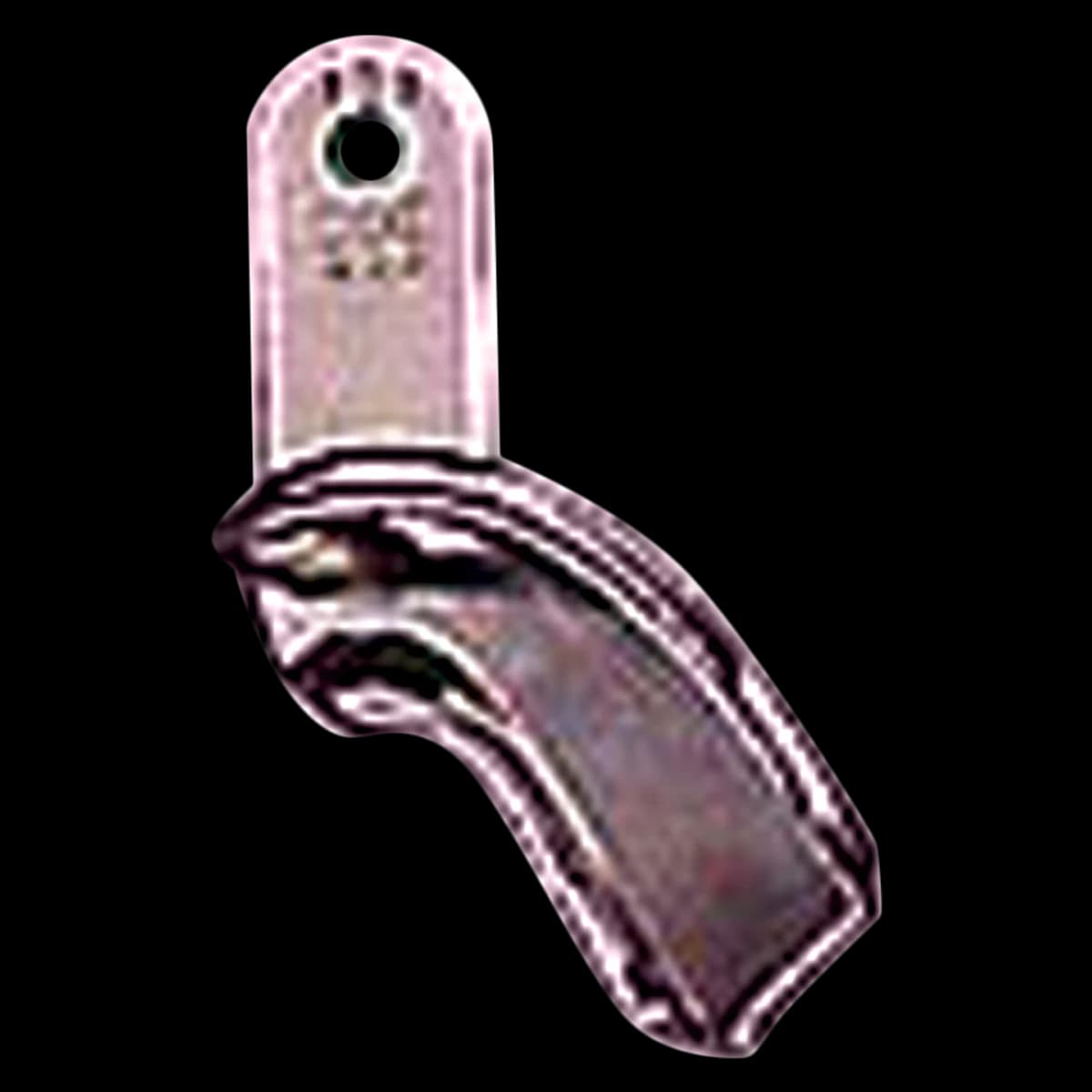 GC America COE #131 Upper Right/Lower Left Partial Nickel-Plated Solid Impression Tray, 1-3/4" W x 2-7/16" L x 3/4" D - GC America - Nickel-Plated Partial Solid Tray - Tray #131 Individual Partials (Upper Right or Lower Left) - Image 1