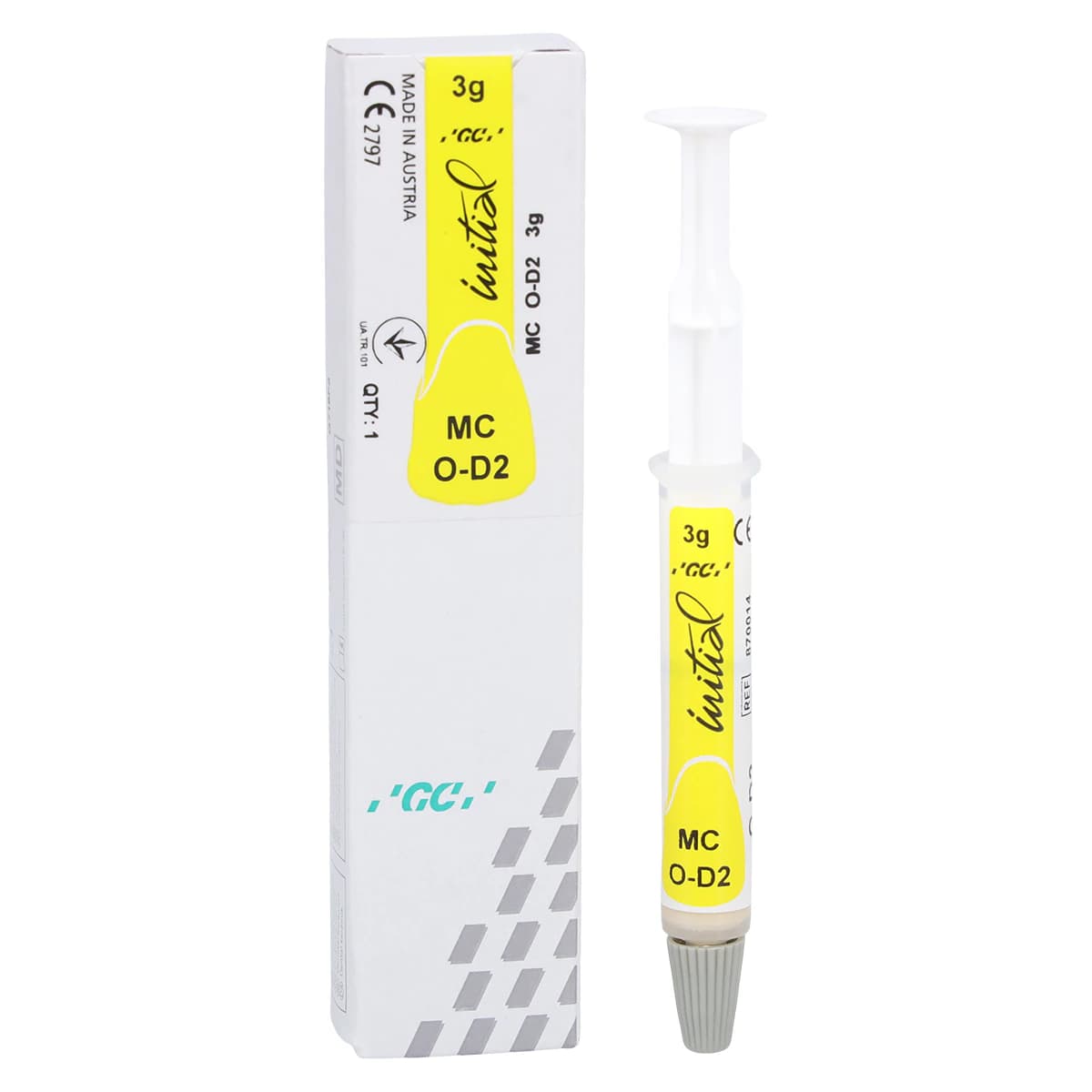 GC Initial MC Paste Opaque Ceramic, Shade OD2, 3g Syringe Refill thumbnail 2