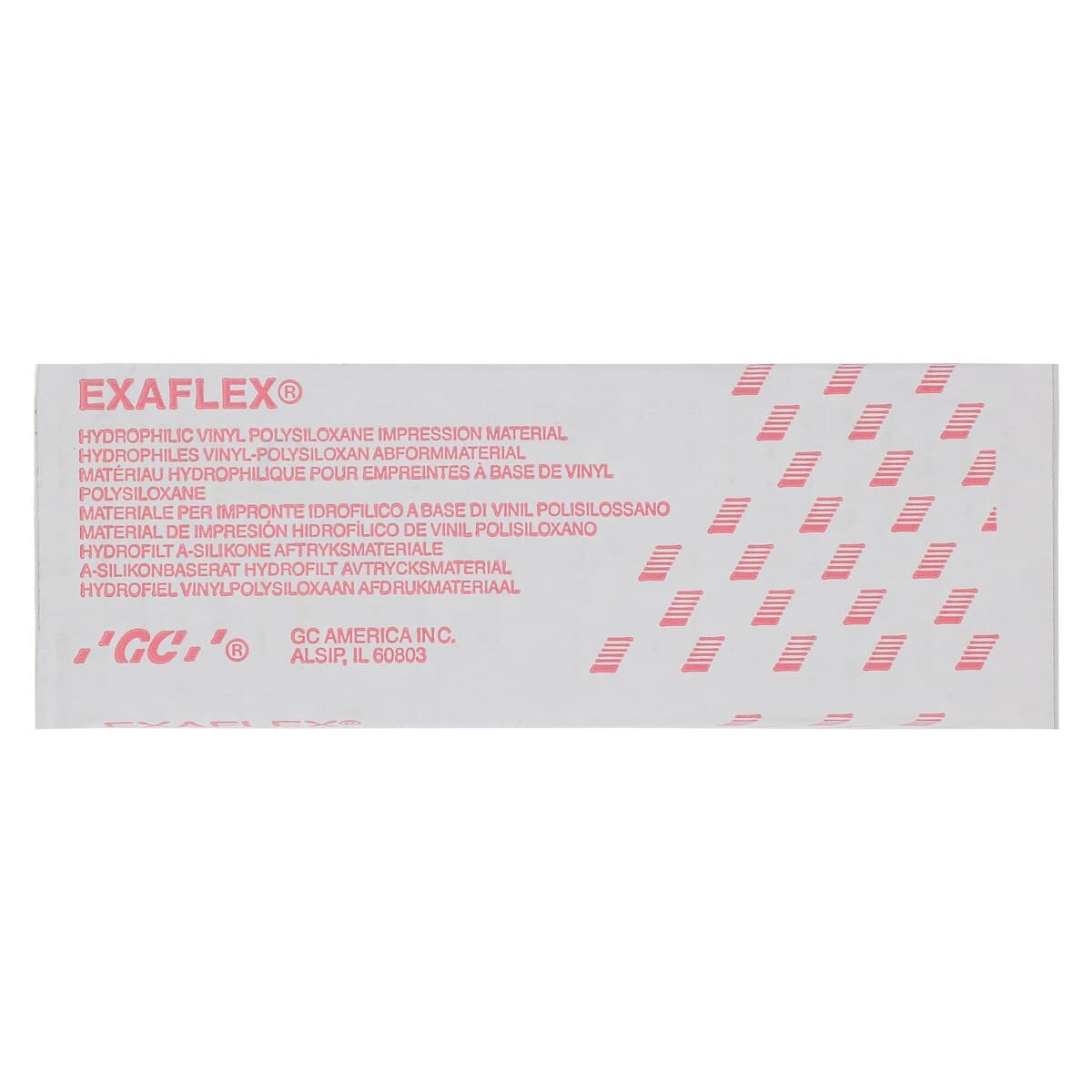 GC America Exaflex Injection Vinyl Polysiloxane Impression Material Refill, Base and Catalyst, 2 x 74 mL Tubes, Pink, 138120 thumbnail 4