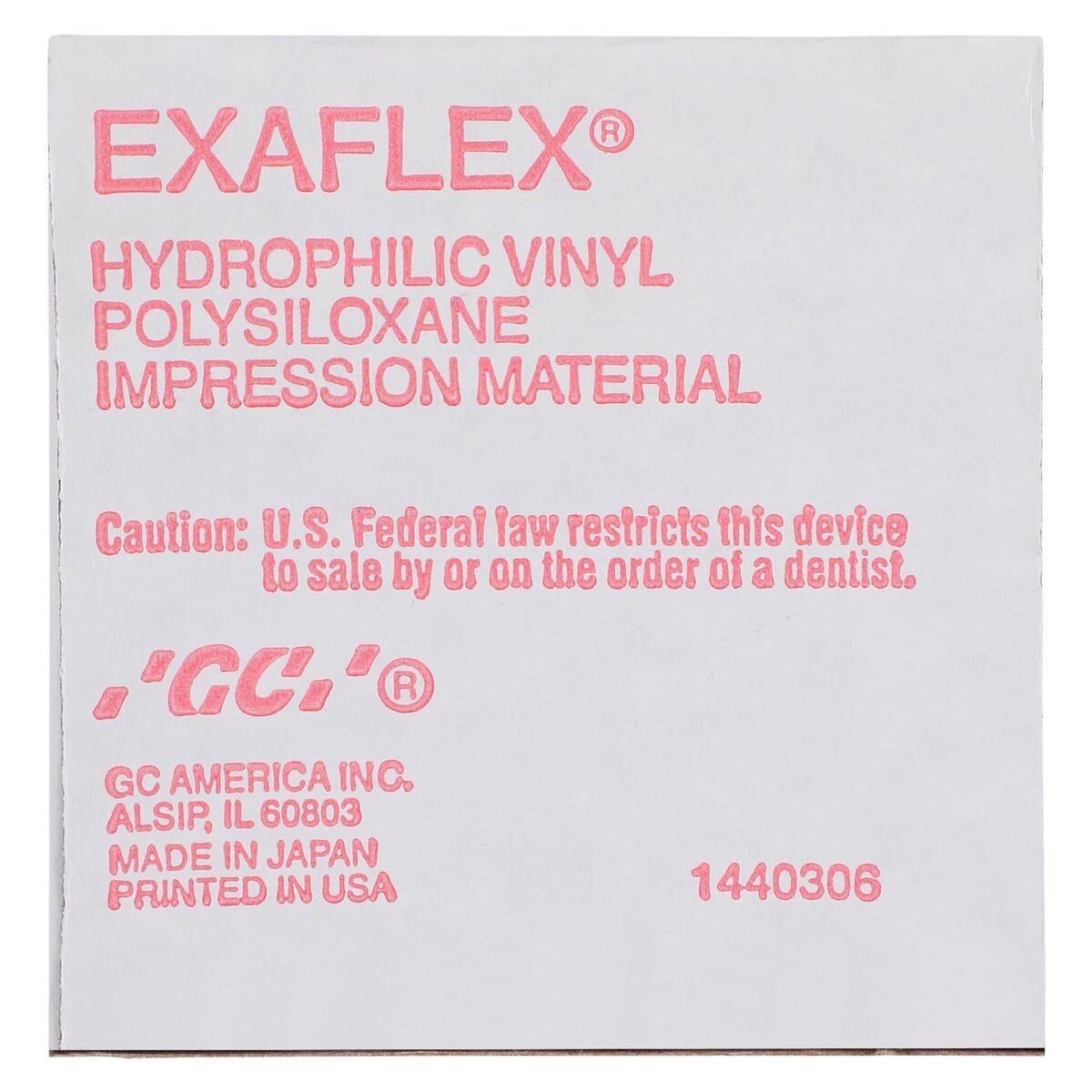 GC America Exaflex Injection Vinyl Polysiloxane Impression Material Refill, Base and Catalyst, 2 x 74 mL Tubes, Pink, 138120 thumbnail 6