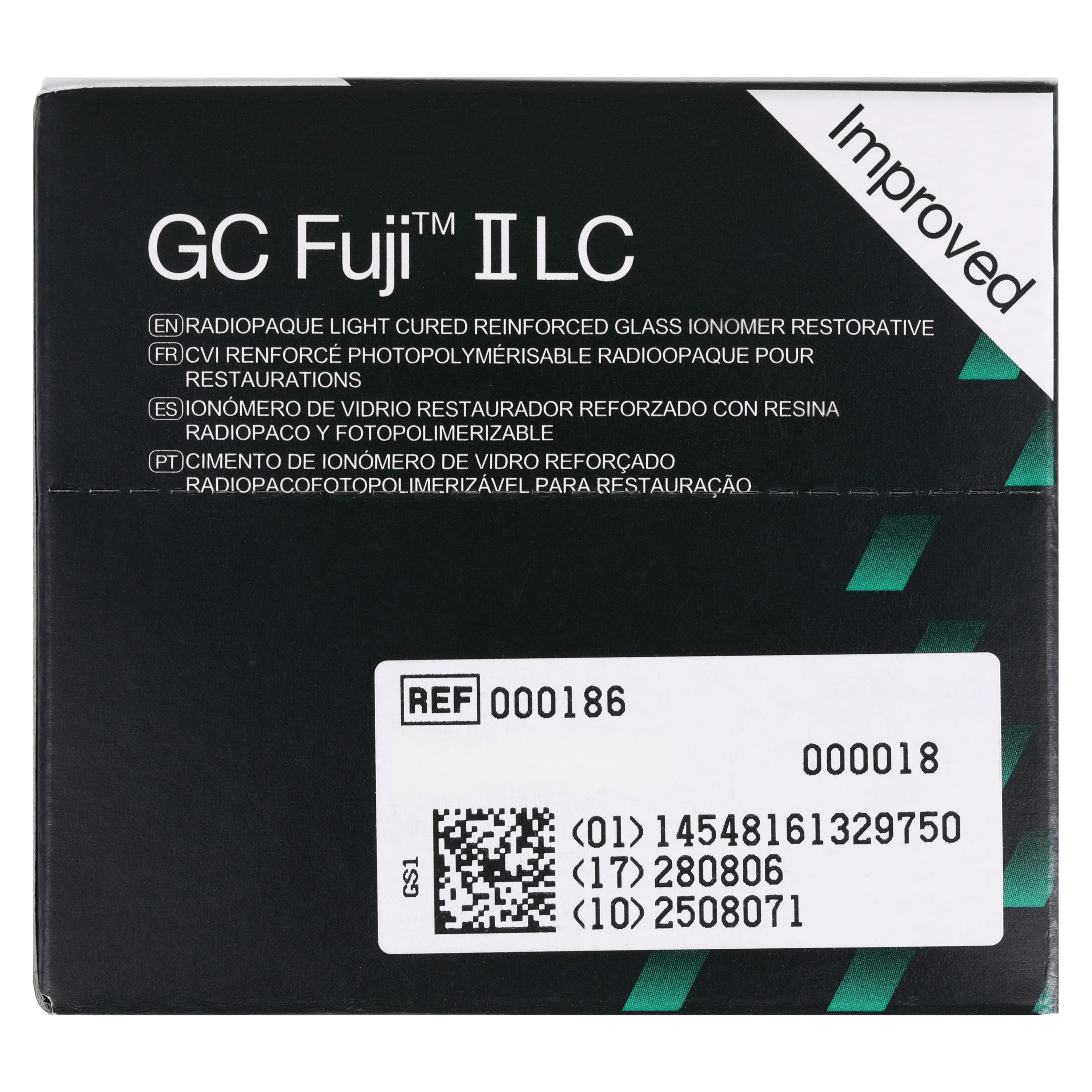 GC Fuji II LC Improved Light-Cure Resin-Reinforced Glass Ionomer Restorative, 1:1 Package, Shade A3, 15 g Powder / 6.8 ml Liquid, #000186 thumbnail 8