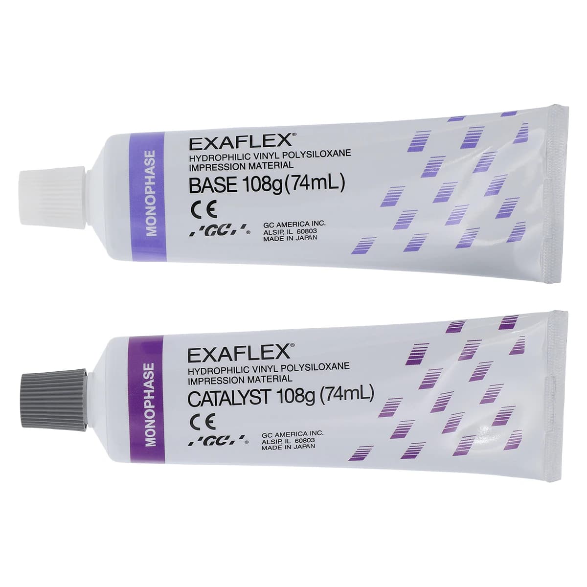 EXAFLEX® Vinyl Polysiloxane Impression Material, Monophase, No Frill Refill, 2 x 74 ml Tubes, 138420 thumbnail 2