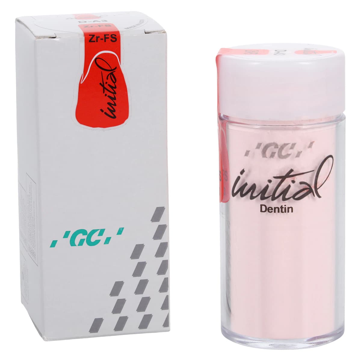GC Initial Zr Dentin Porcelain Powder, Shade DA3, 50 g - GC Initial Zr Dentin DA3 50g - Image 1