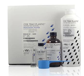 COE Tray Plastic Powder Refill, White, 3 lb, Self-Cure Acrylic, 240014 - GC America - Powder Refill (3 lbs) - Image 1