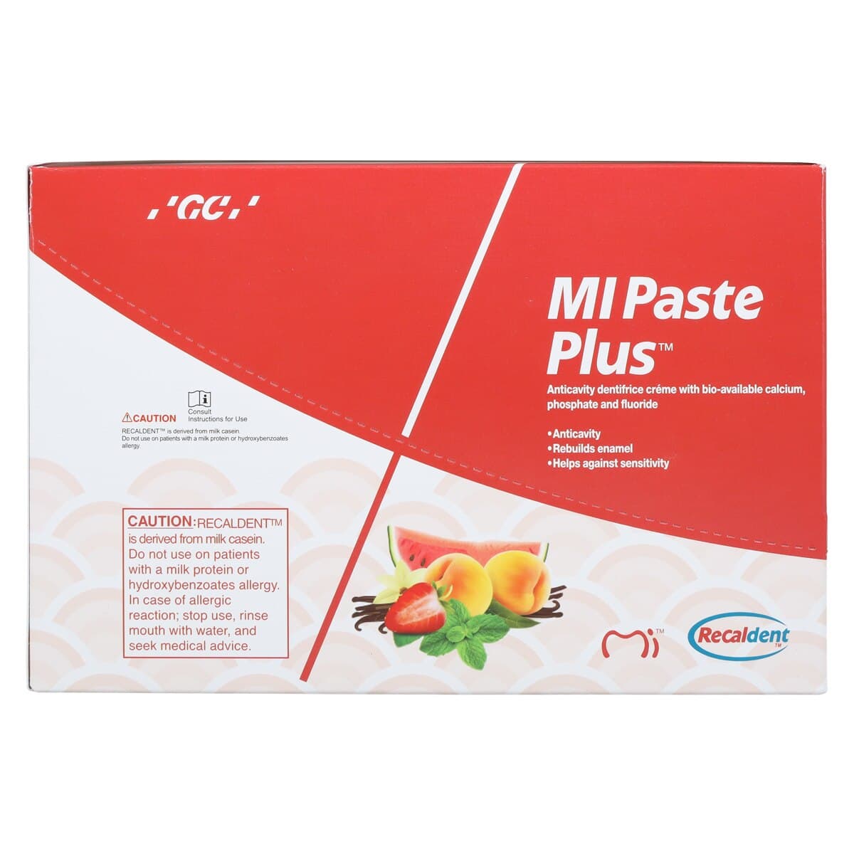 GC America MI Paste Plus Topical Tooth Crème with RECALDENT (CPP-ACP) and 900 ppm Fluoride, Assorted Flavors, 40 g Tubes, 10/Pk, 422614 thumbnail 7