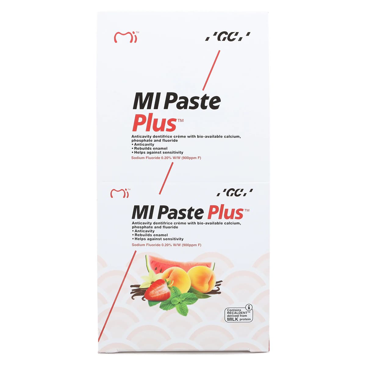GC America MI Paste Plus Topical Tooth Crème with RECALDENT (CPP-ACP) and 900 ppm Fluoride, Assorted Flavors, 40 g Tubes, 10/Pk, 422614 thumbnail 6
