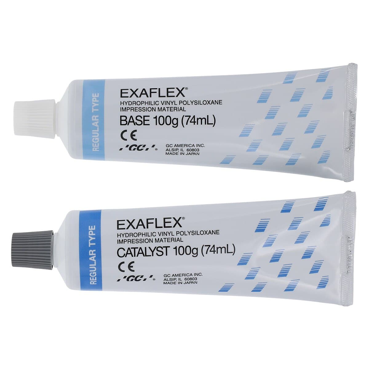 EXAFLEX® Vinyl Polysiloxane Impression Material, Regular Body, No Frill Refill, 2 x 74 mL Tubes, 138020 thumbnail 2