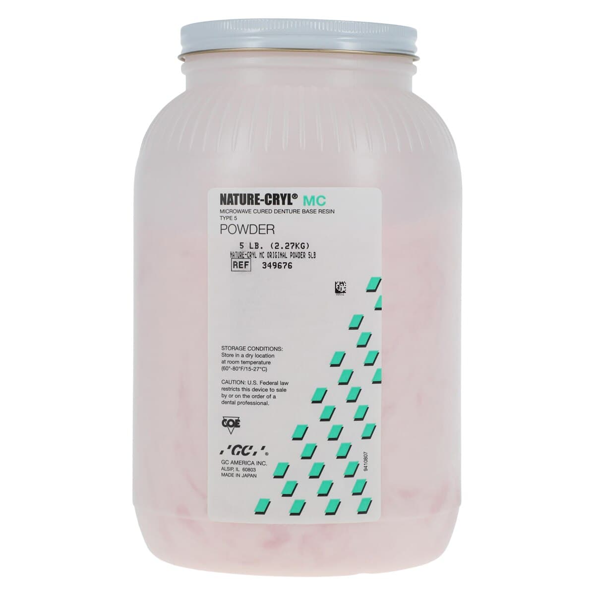 GC America Nature-Cryl MC Microwave Cured Denture Resin Powder, Original Shade, 5 lb thumbnail 3