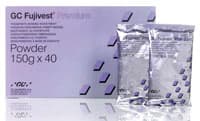 GC Fujivest Premium Phosphate-Bonded Investment Powder, Carbon-Free, 150 g Pouch, 40/Case - Fujivest Premium Powder 150g x 40/Pk - Image 1
