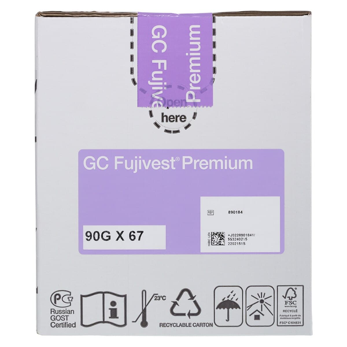 GC Fujivest Premium Phosphate-Bonded Casting Investment Powder, 90 g Pouches, 67/Pkg thumbnail 4