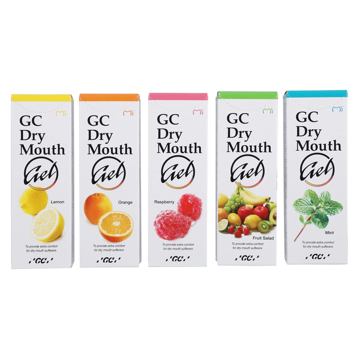 GC Dry Mouth Gel, Assorted Flavors, 40 g Tubes, 10/Box, 002526 thumbnail 3