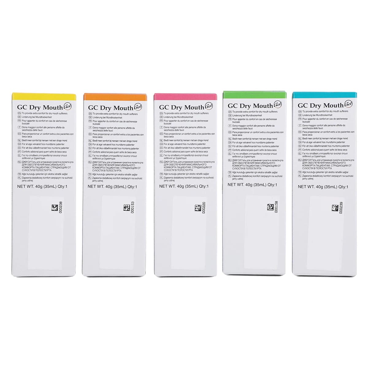 GC Dry Mouth Gel, Assorted Flavors, 40 g Tubes, 10/Box, 002526 thumbnail 4
